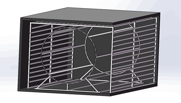 大氣光化學煙霧箱是什么產品?(圖1) 煙霧箱示意圖